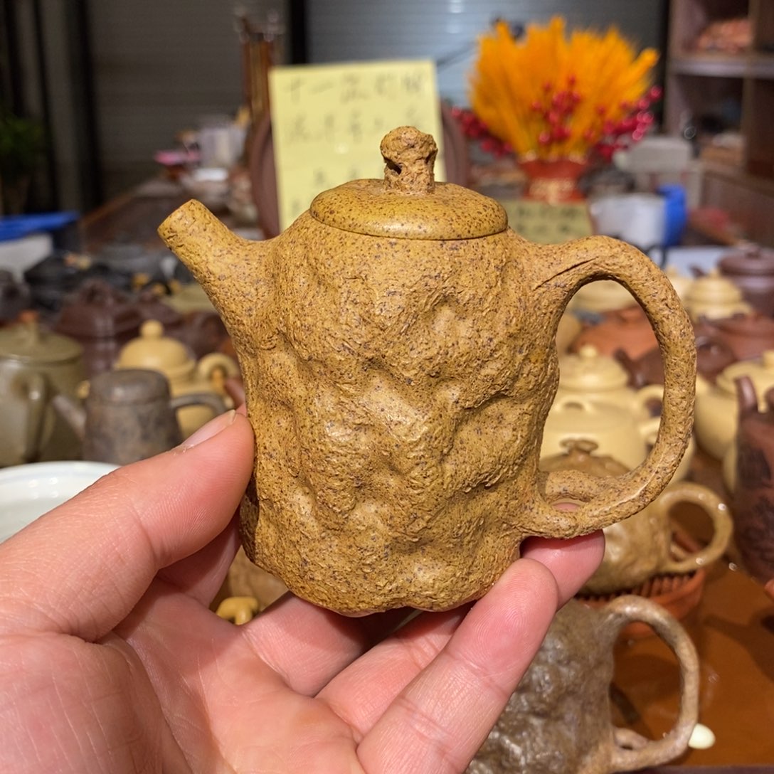 紫砂茶壶段泥柴烧窑变供春150cc