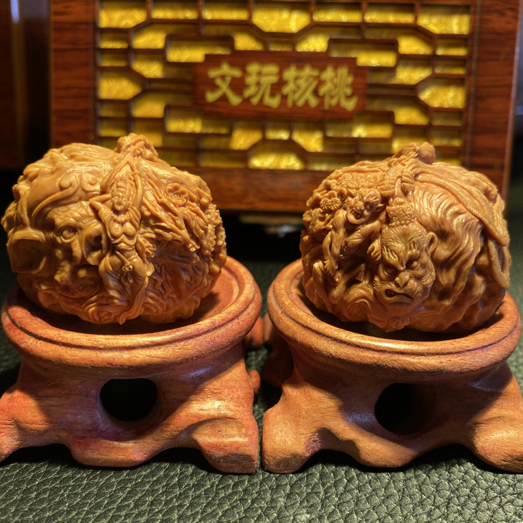 白狮子异形雕刻西游记，大圣降妖除魔，八戒贪财好色