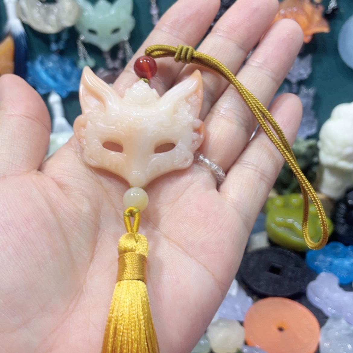 【闪购商品】未镶嵌岫玉颈饰7包挂