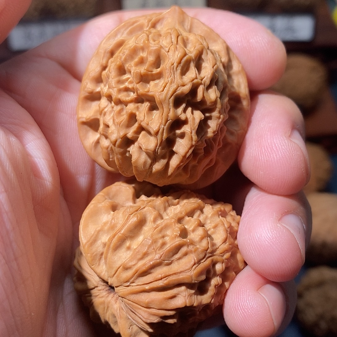 文玩核桃吊坠荷叶底