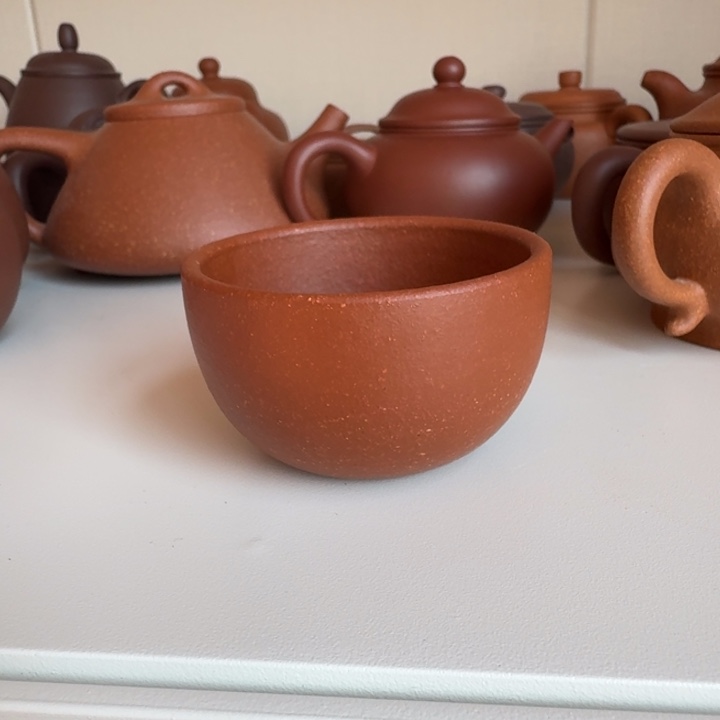 紫砂茶壶将坡杯子两个50cc