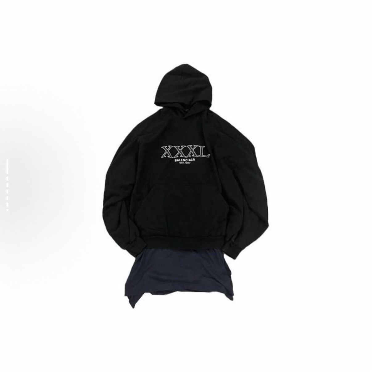 未使用 Balenciaga/巴黎世家 Balenciaga巴黎世家拼接下摆帽衫/PL