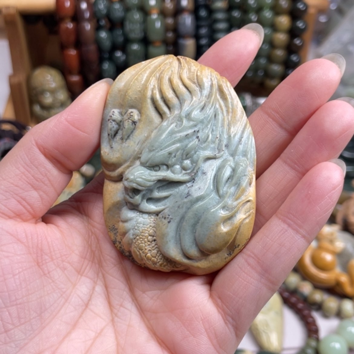 【闪购商品】岫岩河磨玉（透闪石质玉）手把件未镶嵌