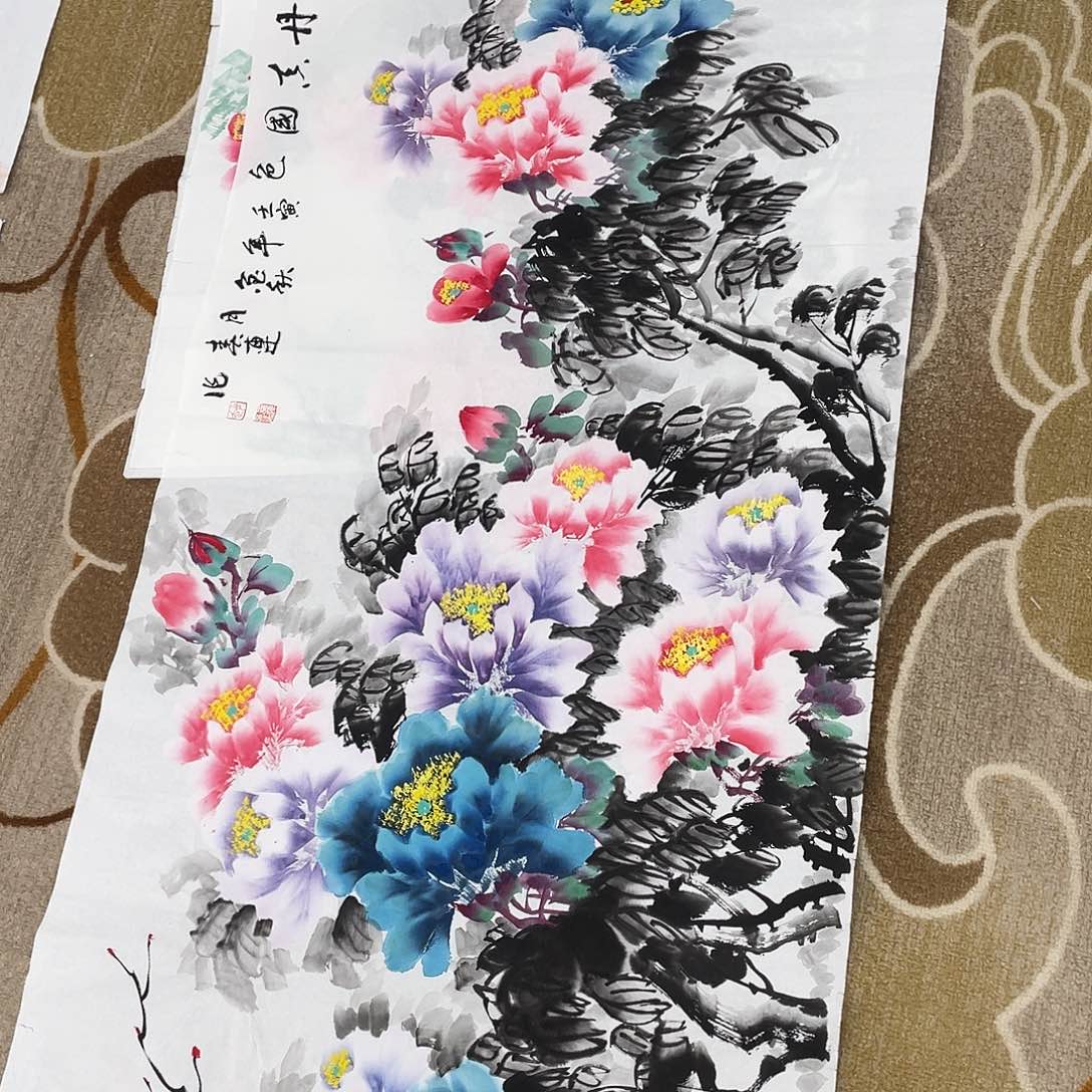 国画L***看定制作品画心