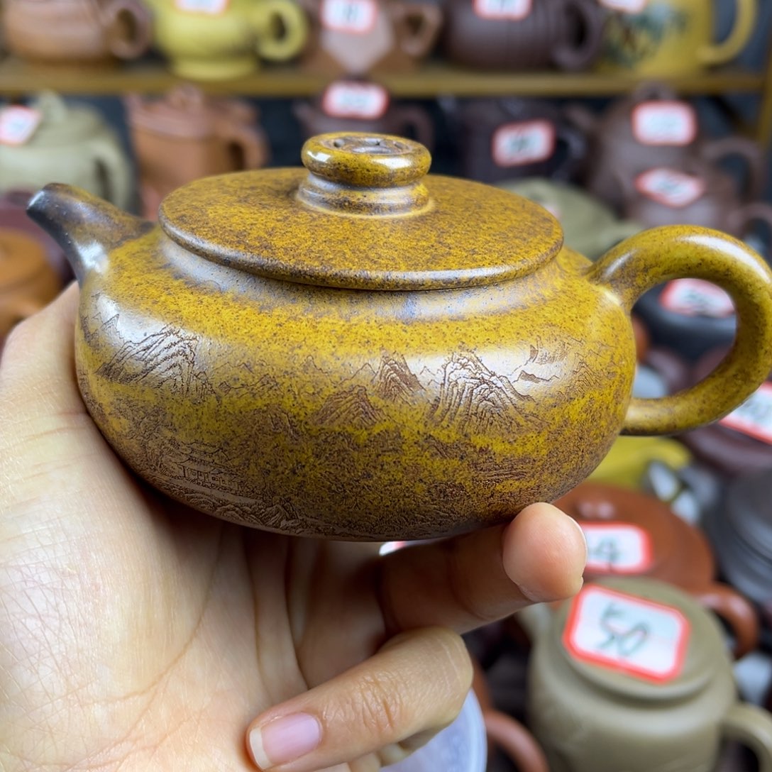 紫砂茶壶宜兴紫砂壶微瑕晃盖壶口划痕