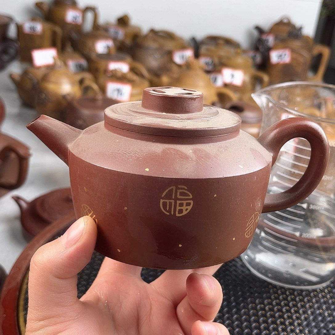 紫泥茶壶宜兴紫砂