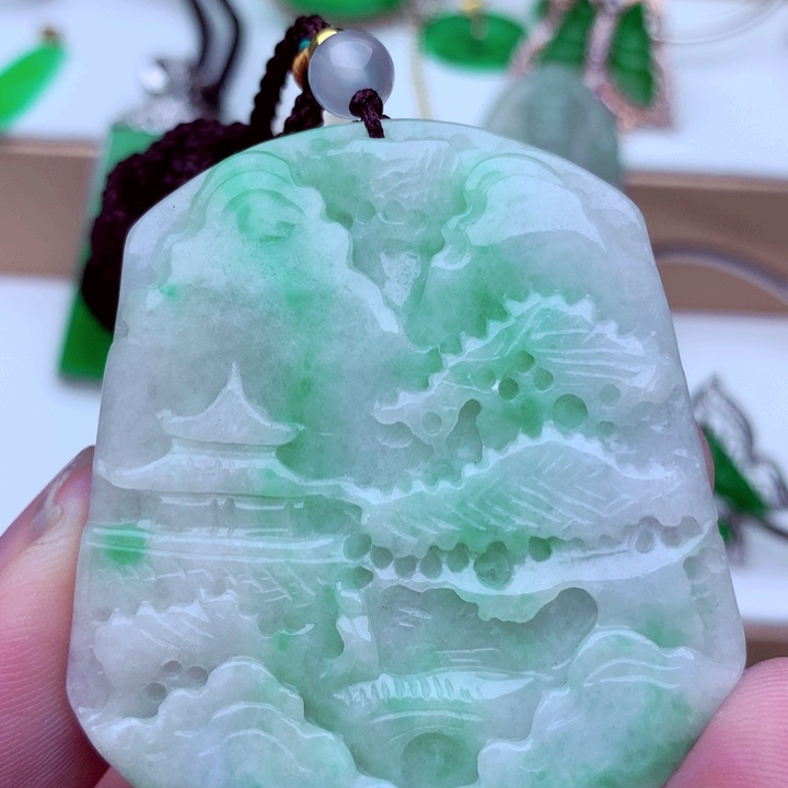 翡翠未镶嵌吊坠(不含链)