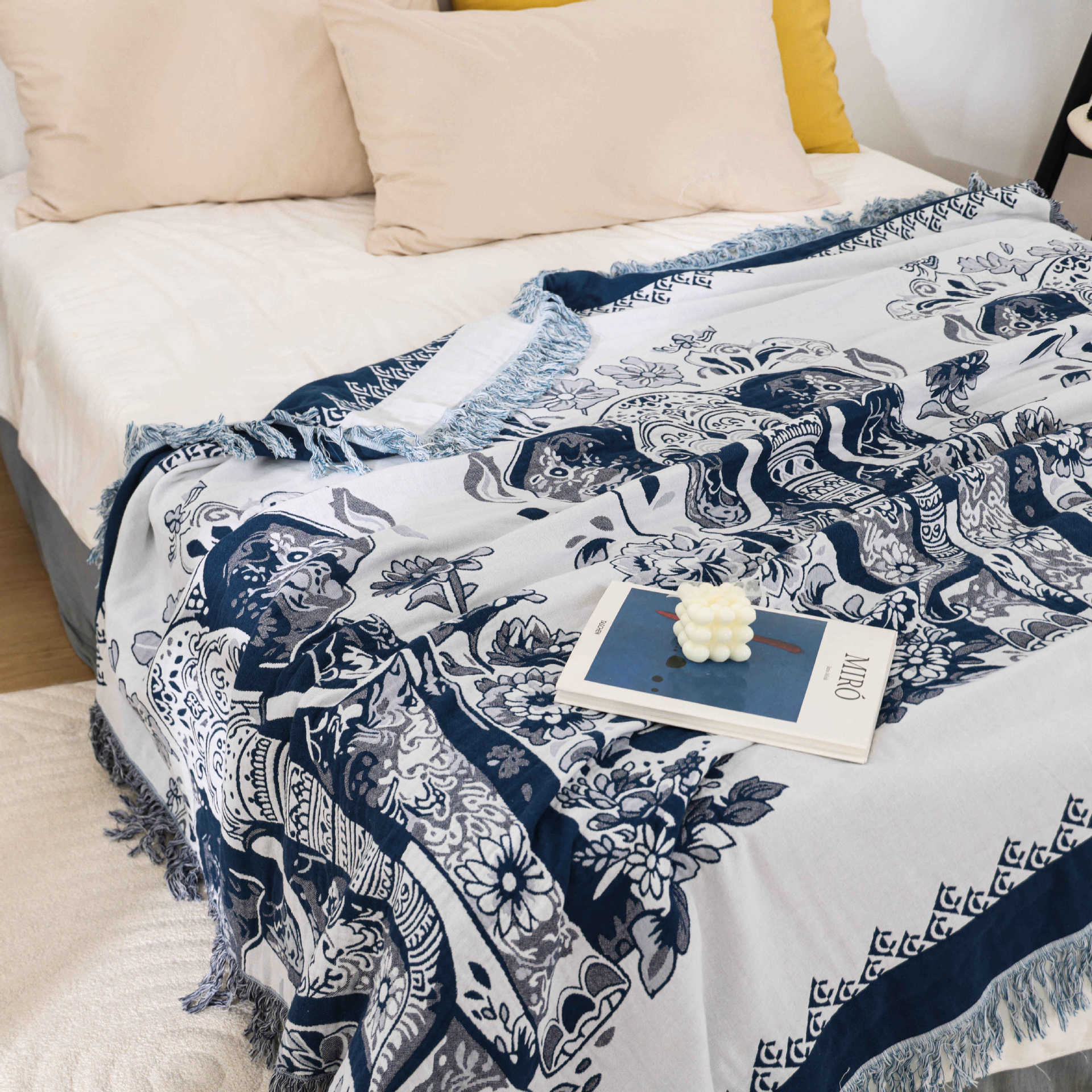 【吉祥如意】200*230轻奢加重工艺可机洗毛巾被