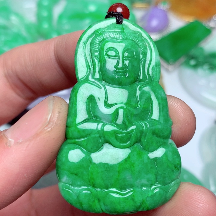 翡翠毛衣链未镶嵌