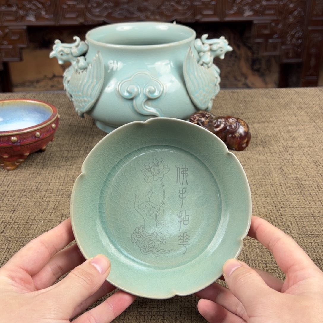 瓷片陶瓷艺术瓷器摆件