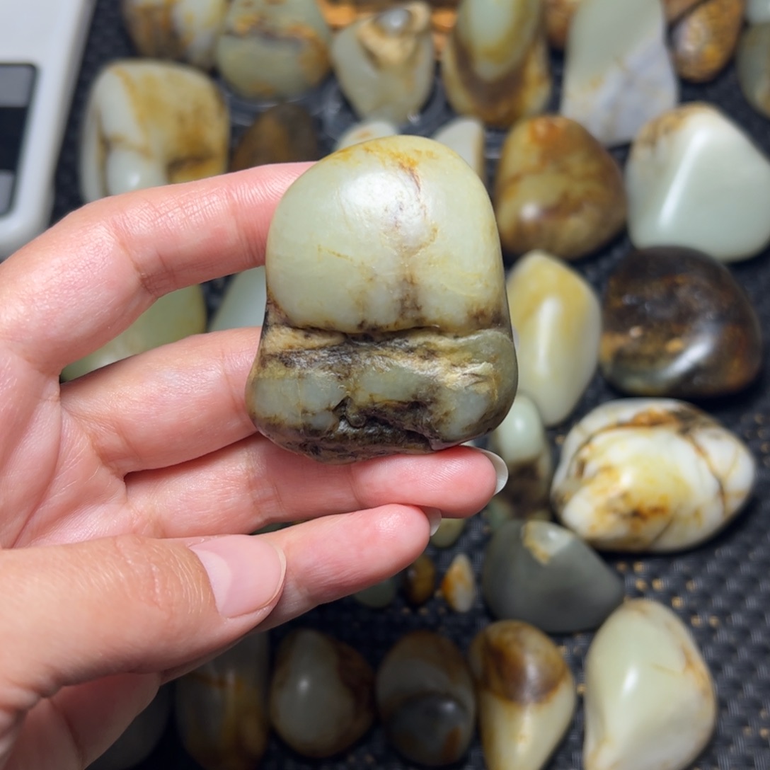 和田玉未镶嵌挂件8