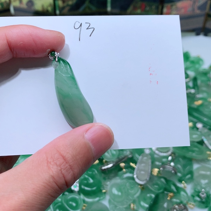 石英质玉颈饰银S925镶嵌