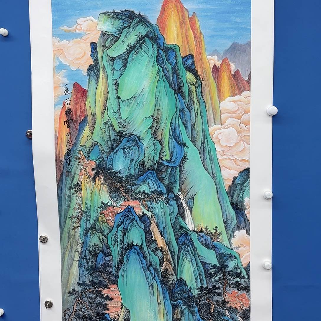 国画多次参加国内外大型会议