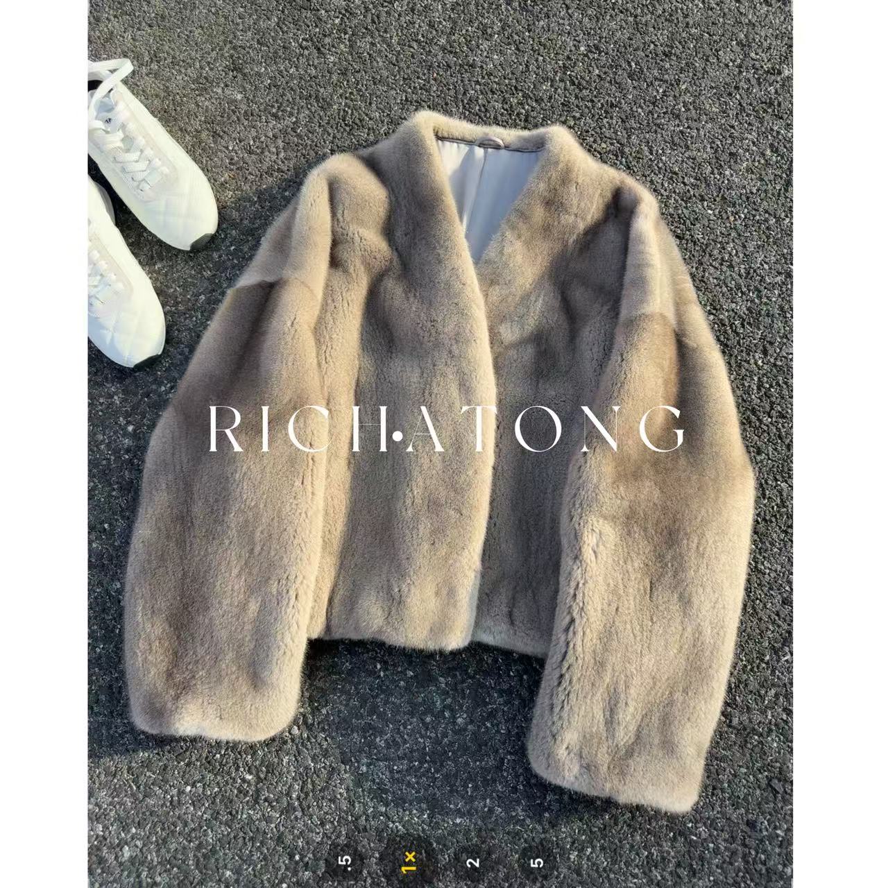 RICH ATONG.-【23-02】-2025收藏级本色水貂光泽感外套1223-02