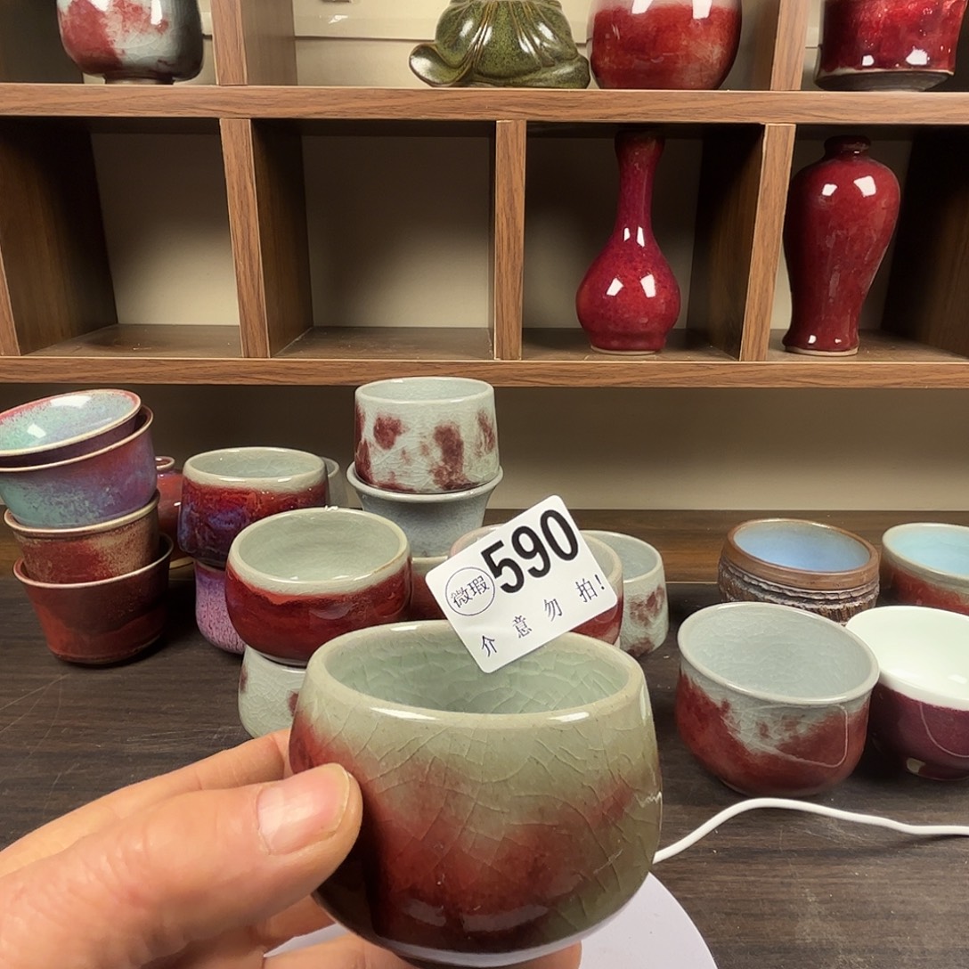钧瓷杯子#钧瓷#原矿釉#高温#茶器#非遗传承