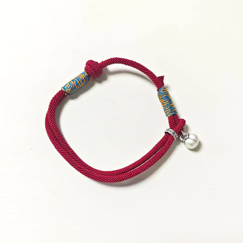 手链 柿柿如意手链2026马年本命年红绳彩绳红手绳编织男女款802