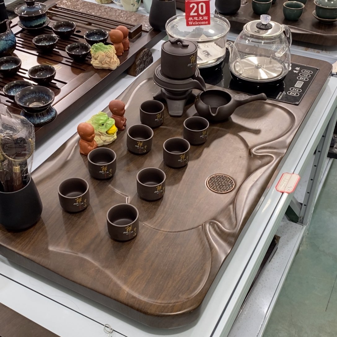漂****人实木茶盘茶具套装家用