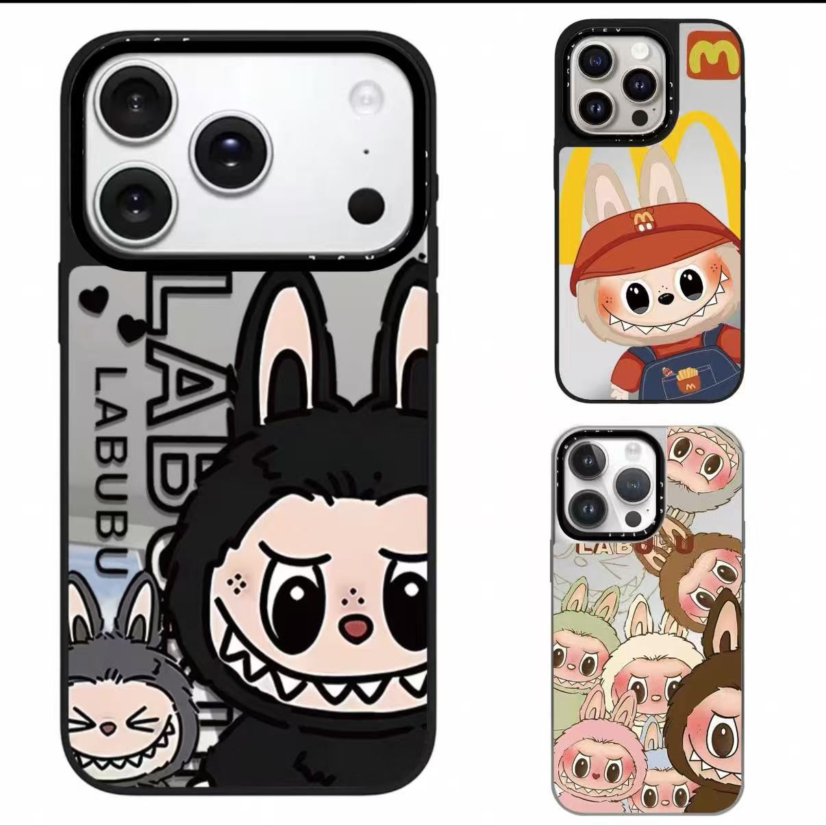 Labubu拉布布适用于苹果16pro/iPhone15pro/17promax防摔手机壳