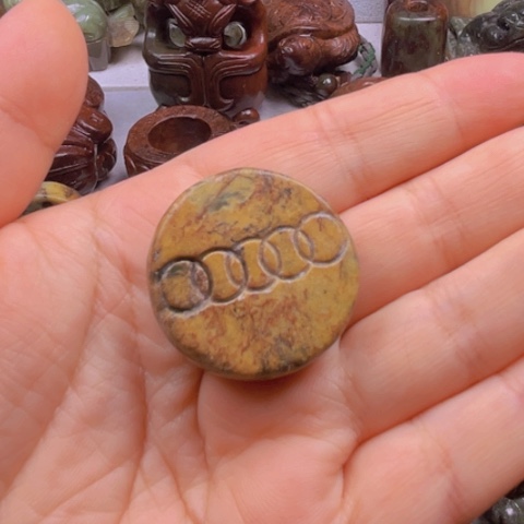 岫岩河磨玉（透闪石质玉）吊坠(不含链)未镶嵌