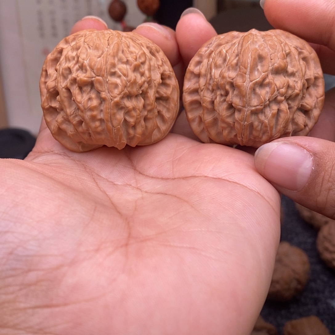 文玩核桃把件41磨盘