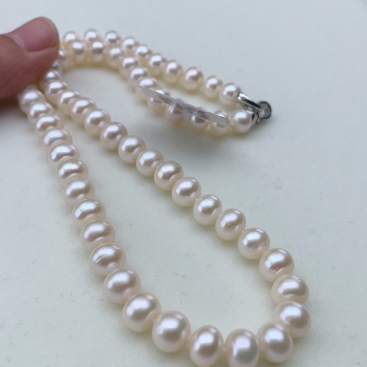 淡水珍珠颈饰未镶嵌卡8极光炫彩