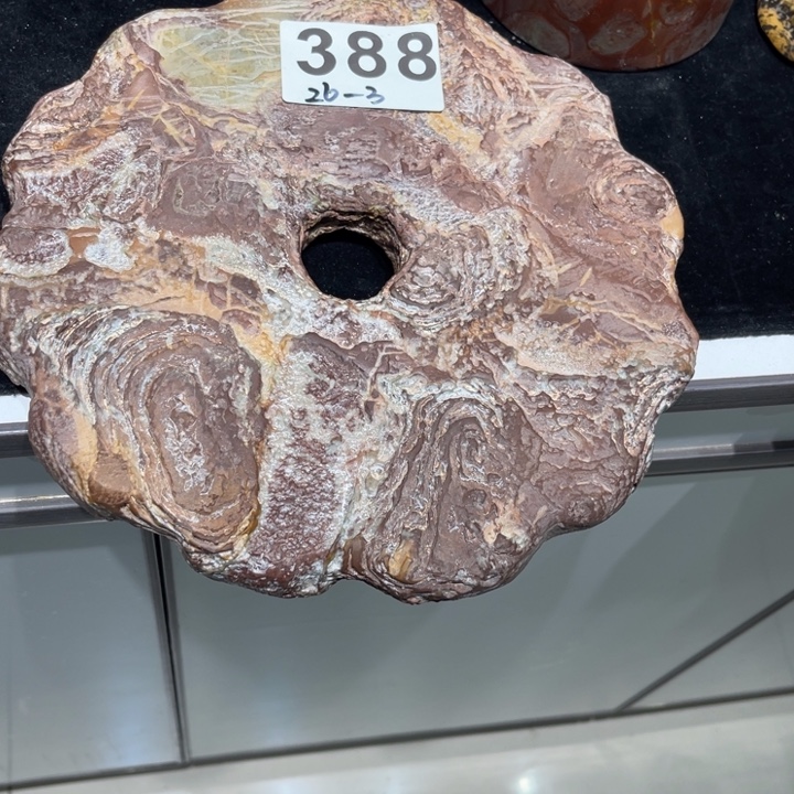 用***9紫砂灵璧石彩色壶承壶承