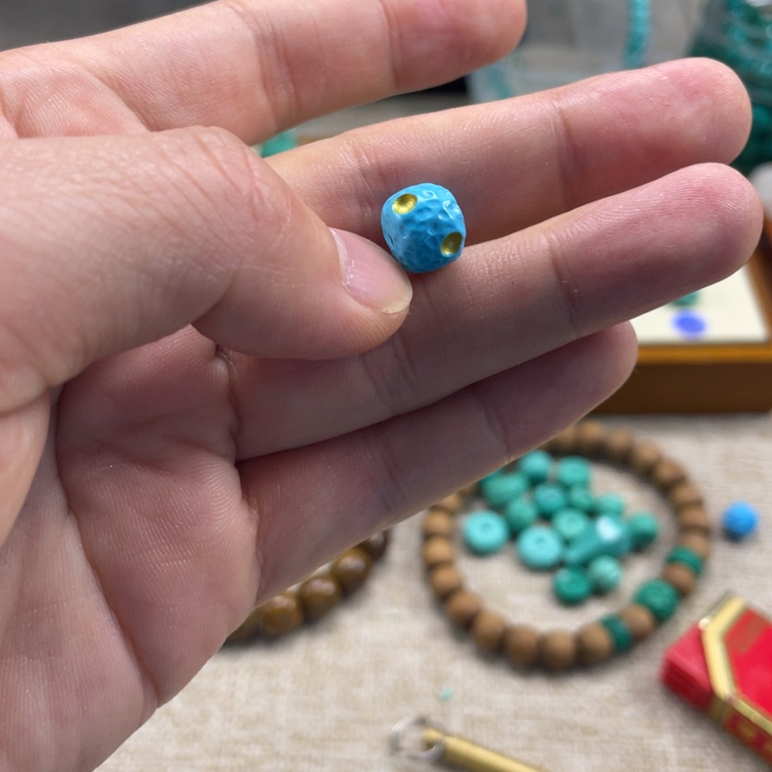 原生态湖北矿小配饰，直径10