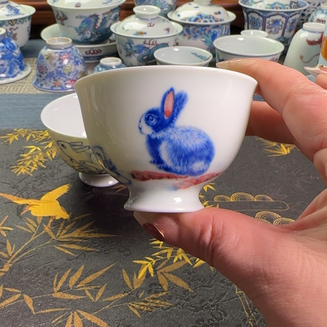 瓷片兔子杯一个杯杯杯杯杯