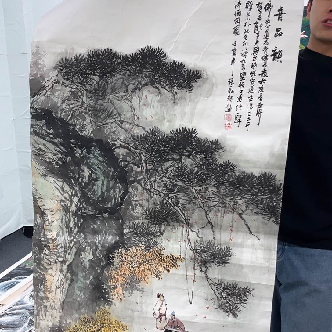 国画国画纯手工作品