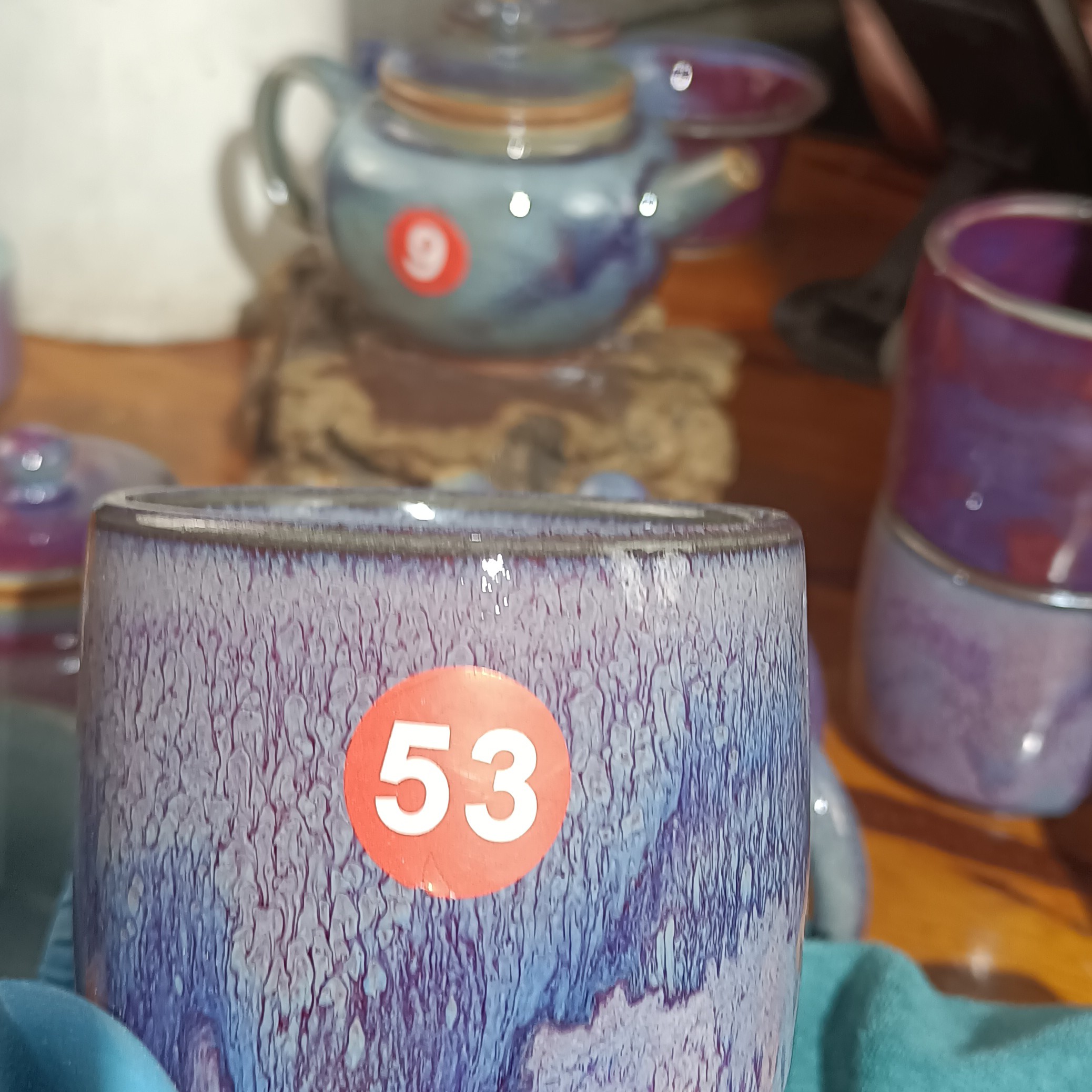 原矿釉手工制作钧瓷杯子