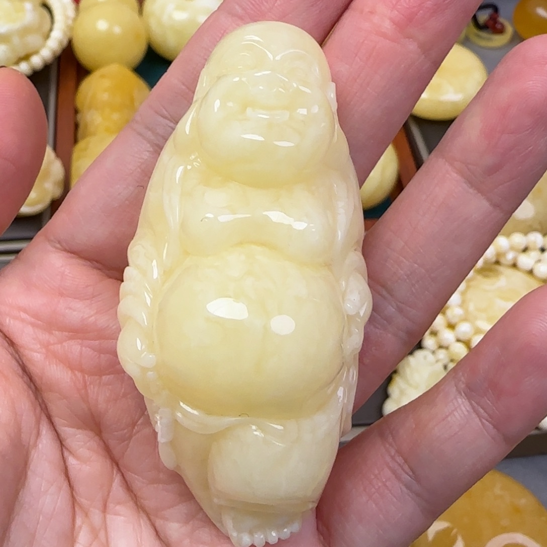 蜜蜡颈饰未镶嵌欢****年天然蜜蜡