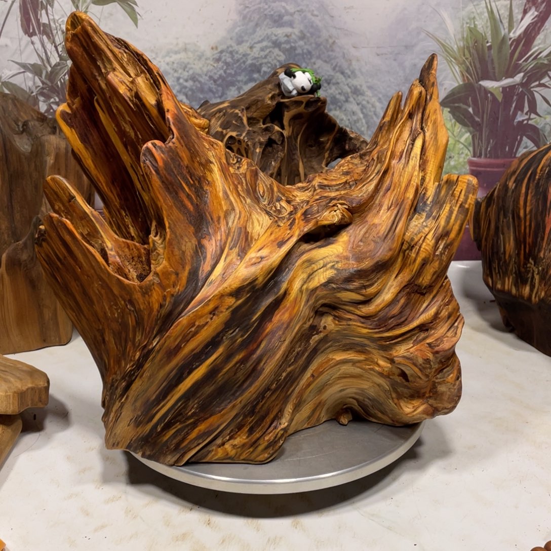 神***侣木花果香天然随形摆件，土埋老料自然香韵造型独特