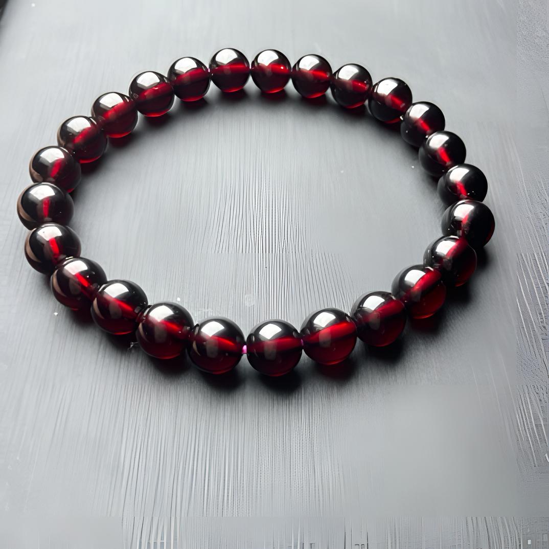 卡7.0MM毕业级酒红石榴石单圈天花板