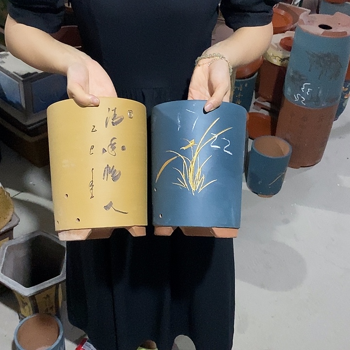 紫砂花盆紫砂花盆