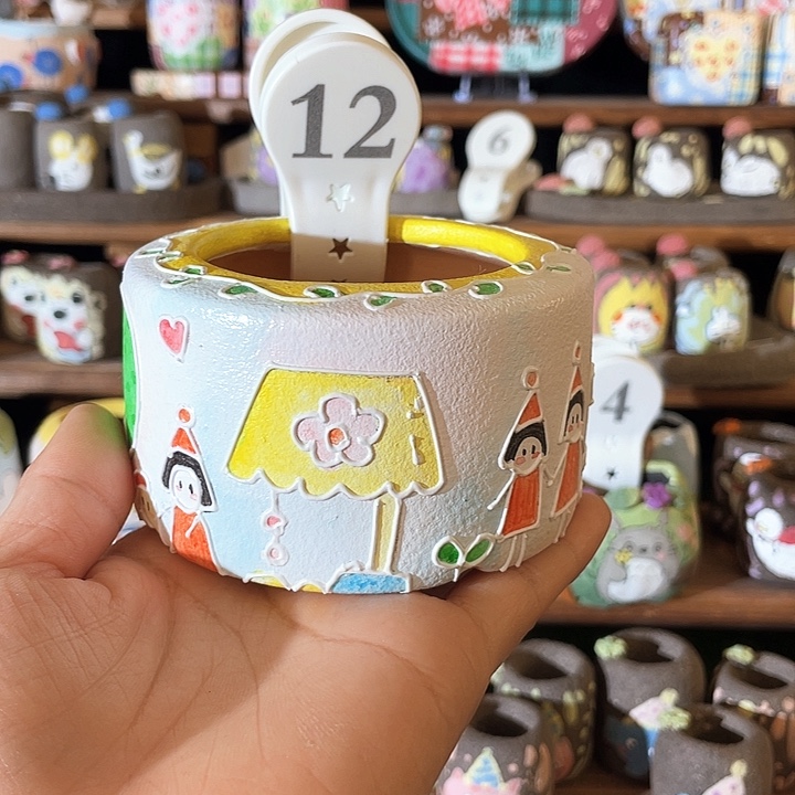 12……手工手绘花盆