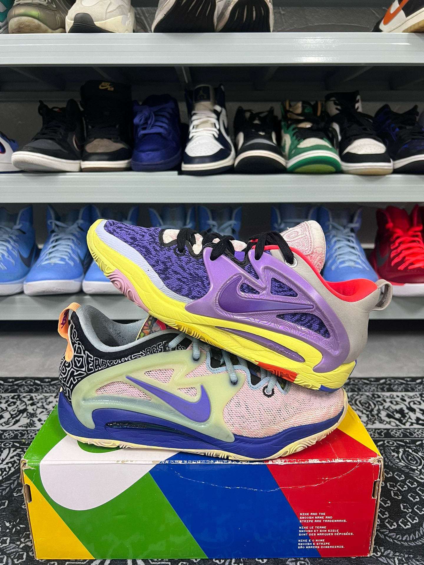 90新 maje 42.5码/kd15鸳鸯篮球鞋/二手正品/鞋帮一点点磨损