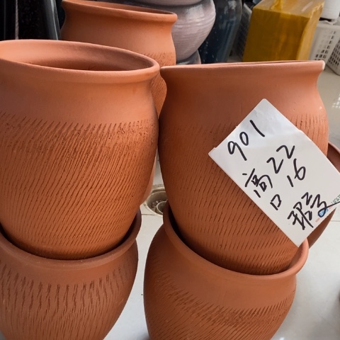 粗陶红陶花盆901