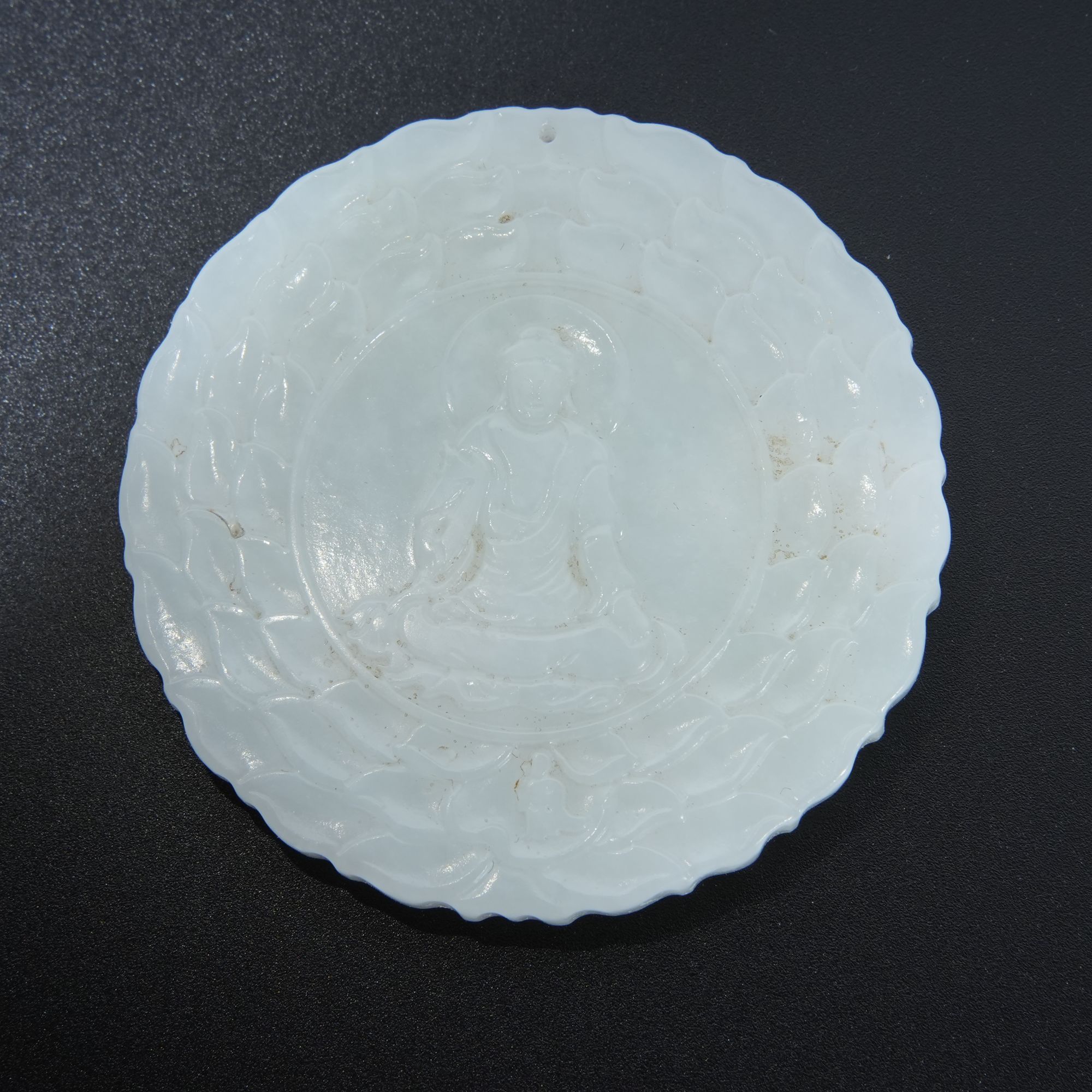 y163/清代 和田玉释迦牟尼佛牌【华豫之门甄选】