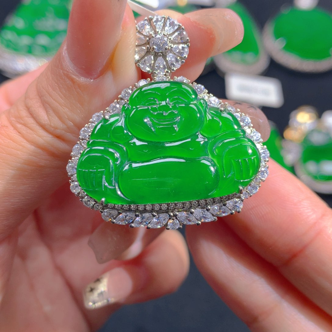 翡翠颈饰银S925镶嵌1111111111