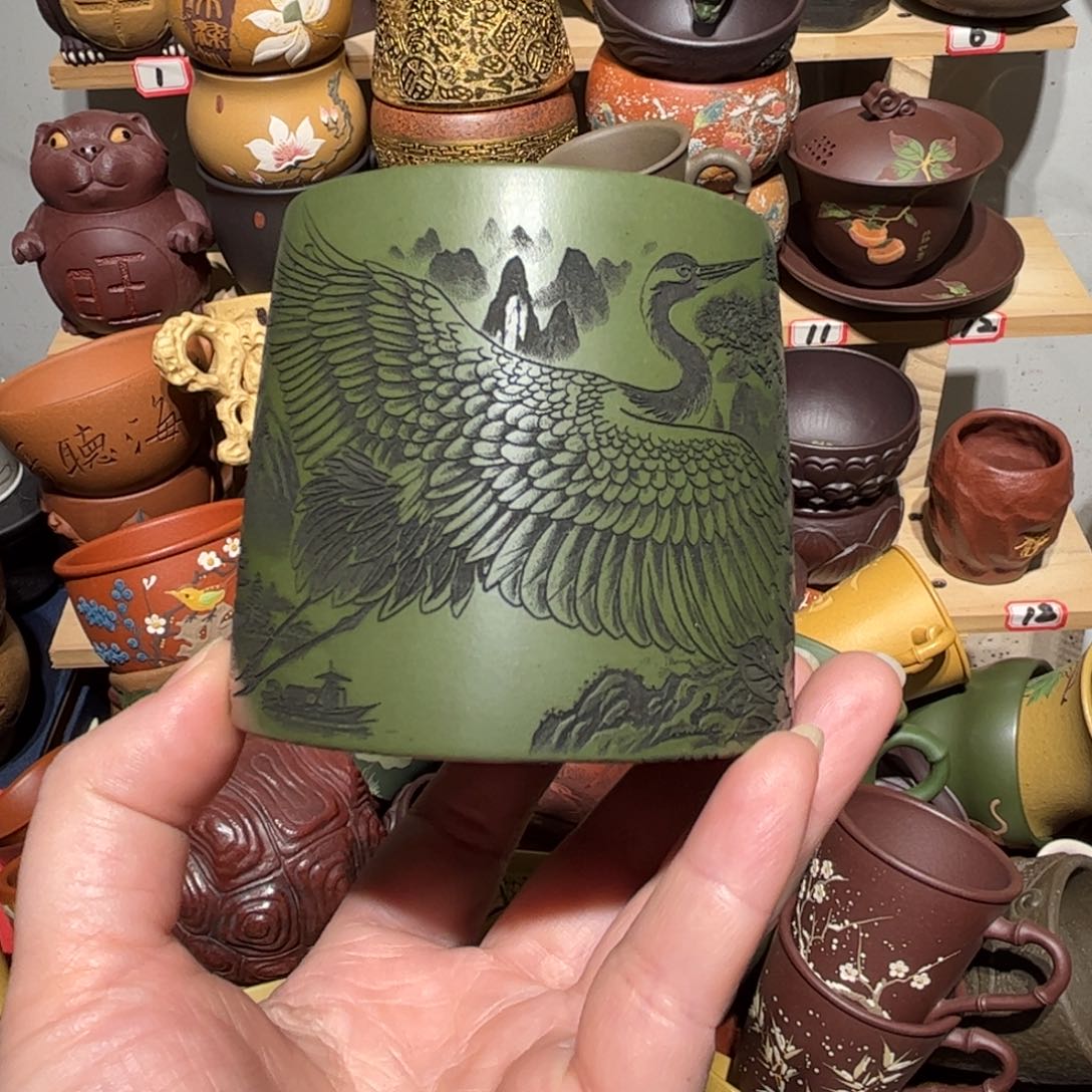 紫砂茶杯宜兴紫砂主人杯