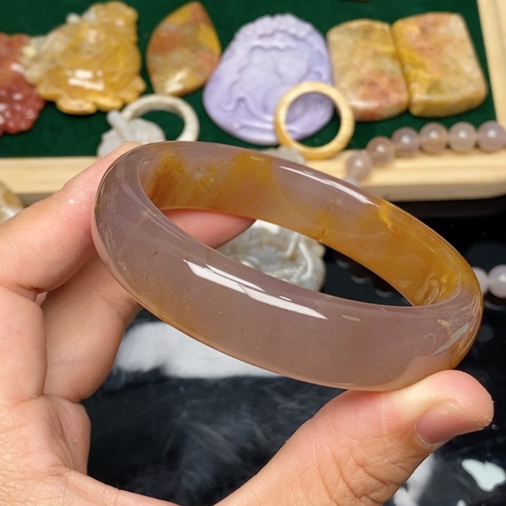 硅化珊瑚（珊瑚玉）手镯未镶嵌58