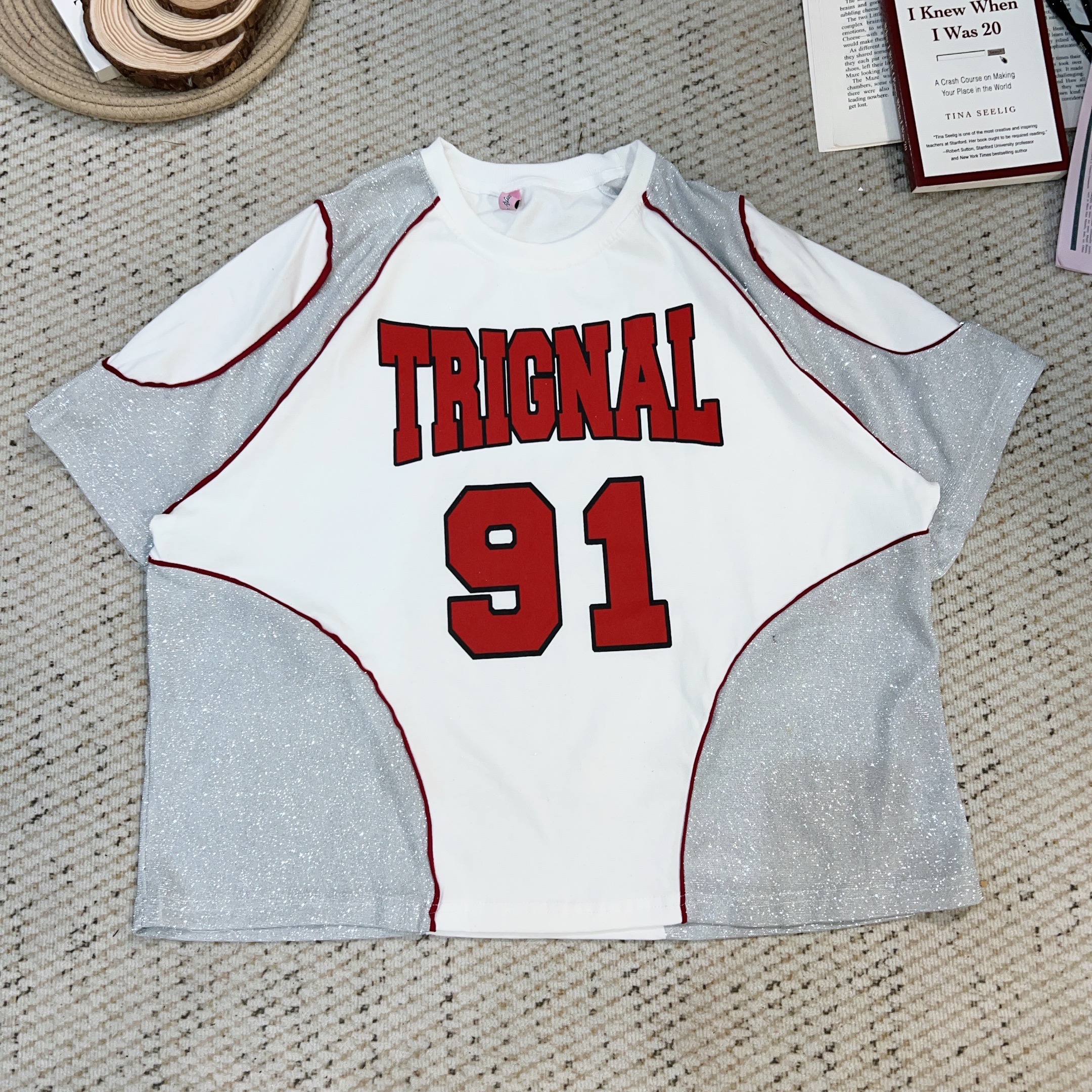 2025春季新款宽松百搭字母印花时尚短袖T恤4340