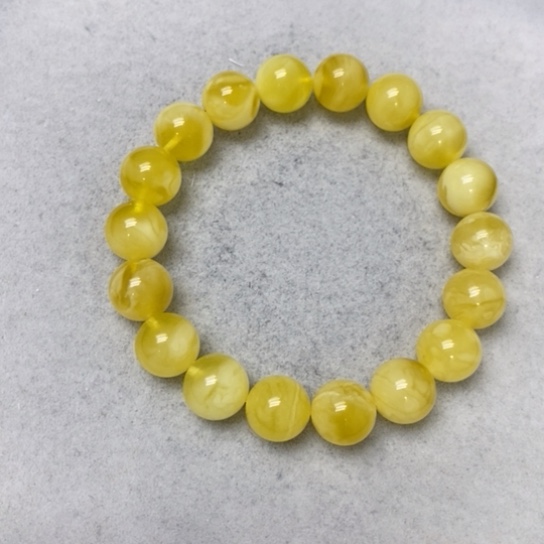 蜜蜡裸石未镶嵌手串