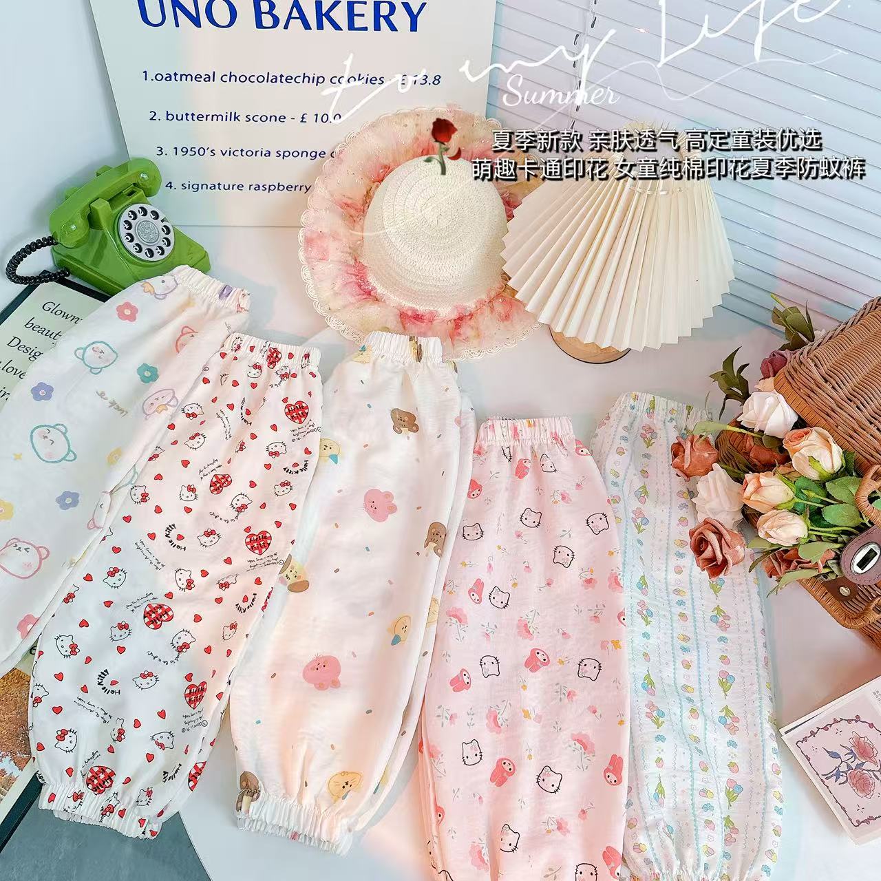 {夏洛尔}卡通满印柔软轻薄好穿女童防蚊灯笼裤 C-2503