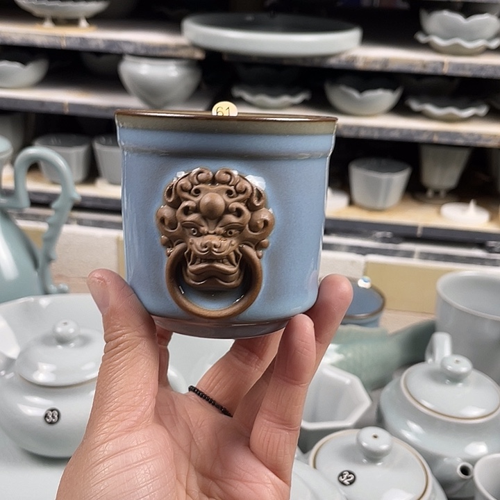 加***猫陶摆件杯特价8888888