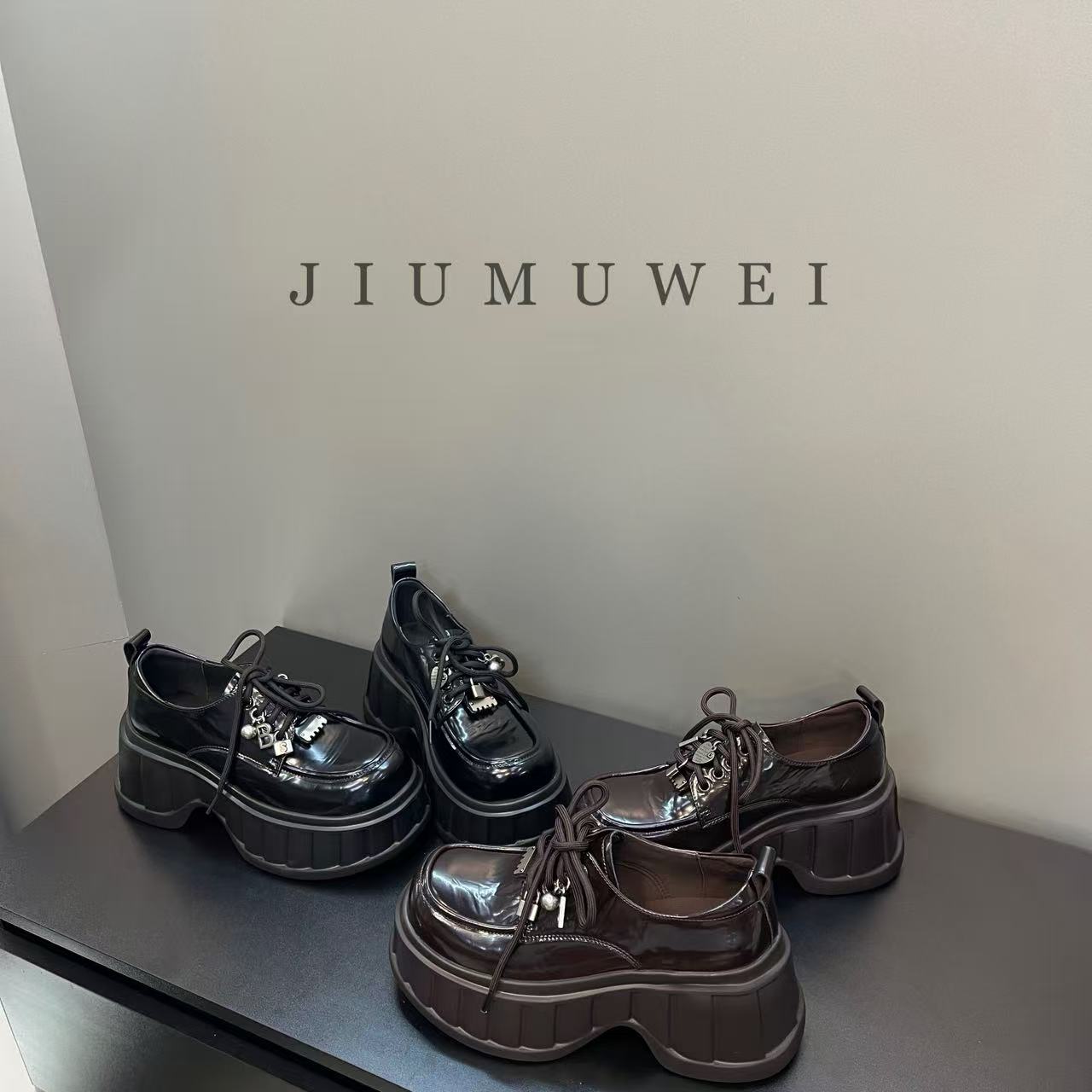 JIUMUWEI  玖牧威早秋时尚松糕底乐福鞋  2167  2097-33