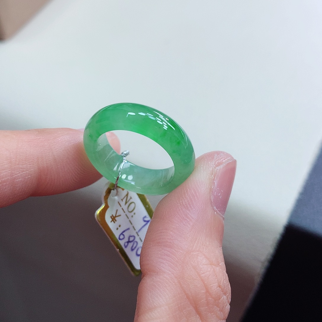 未镶嵌戒指翡翠9号