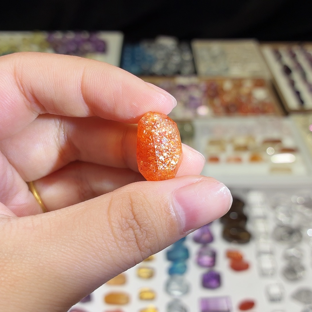 水晶吊坠(不含链)未镶嵌金太阳 随形 打孔定制不退换