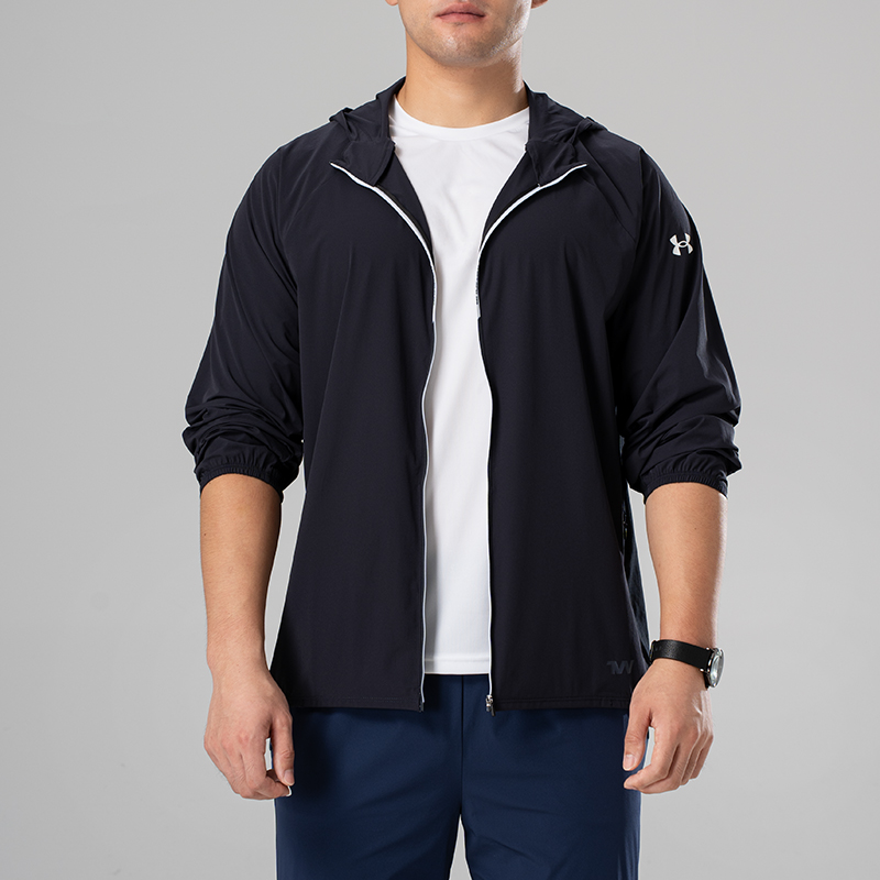 Under Armour/安德玛秋正品男运动休闲梭织连帽夹克外套22500405