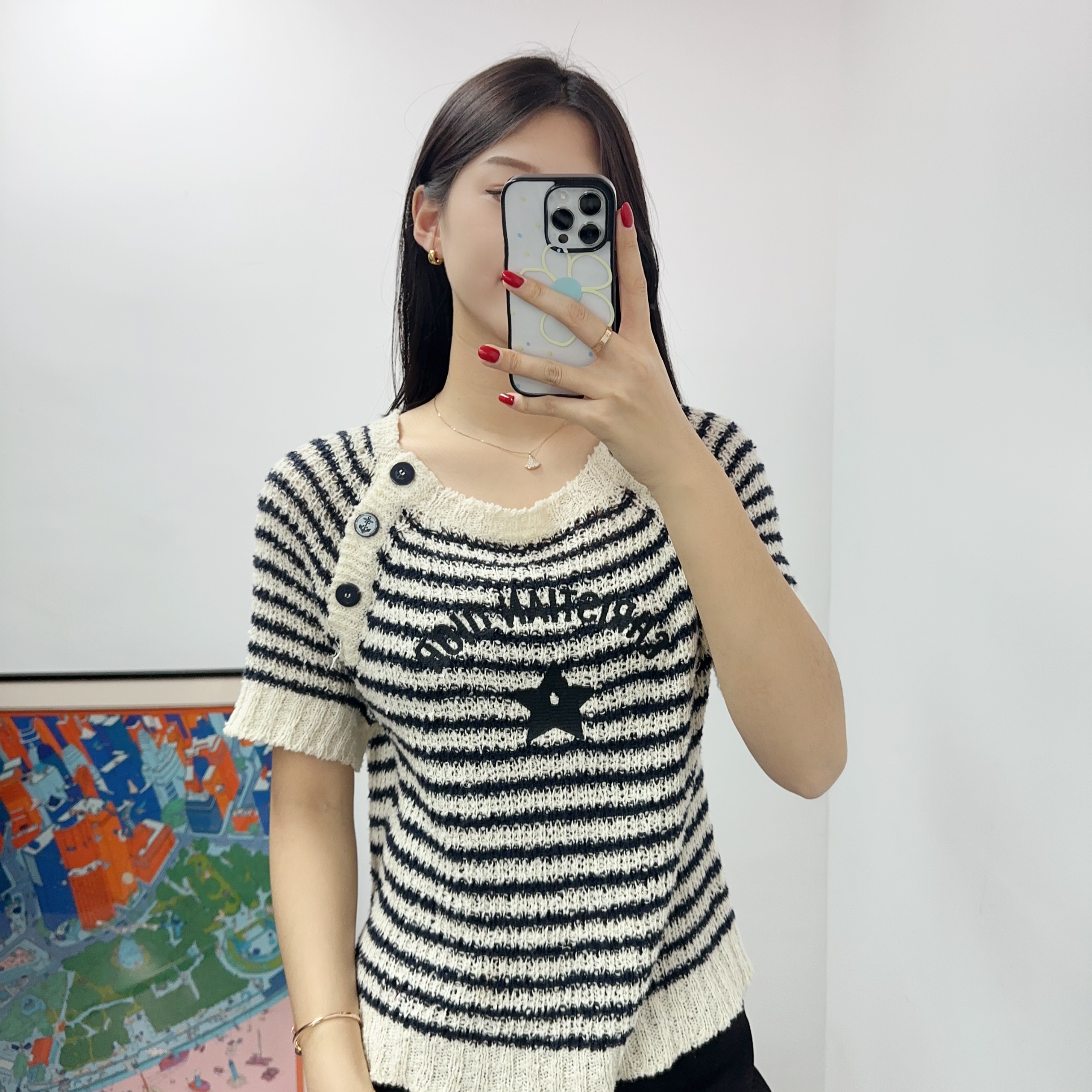 95新 DIOR/迪奥 条纹针织短36码/251114SYZ7SA2